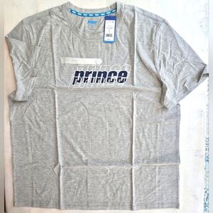 PRINCE Gray Short Sleeve Tee Pickleball Logo T-Shirt, NWT